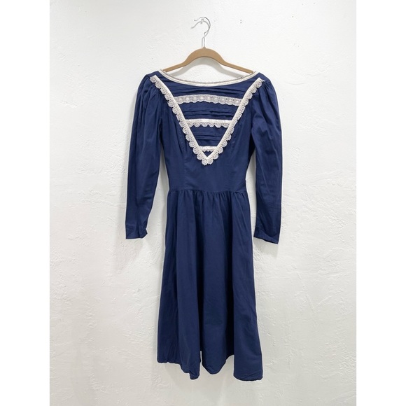 Gunne Sax Prairie Long Sleeve Dress